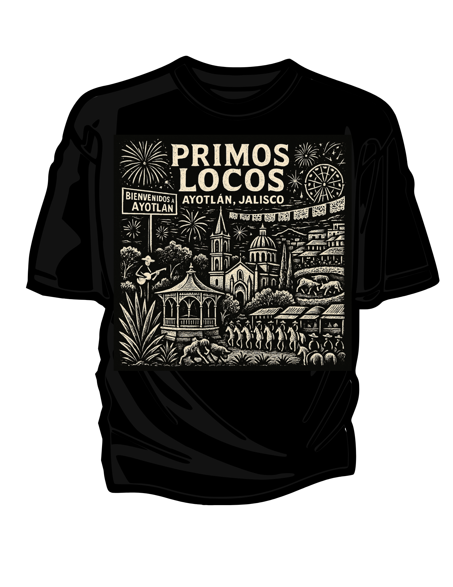Primos Locos Signature Tee – Ayotlán, Jalisco Edition